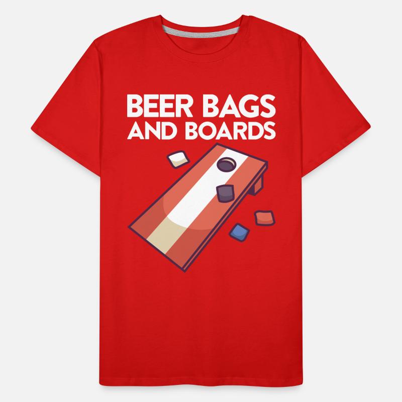 Cornhole Game Corn Hole Outfit with Cornhole Men's Premium Organic T-Shirt