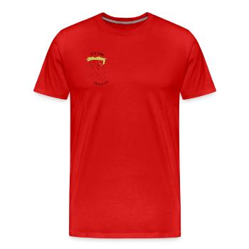It's fine, totally fine man - ironic - Men's Premium Organic T-Shirt - red - Front - Damien (186cm)