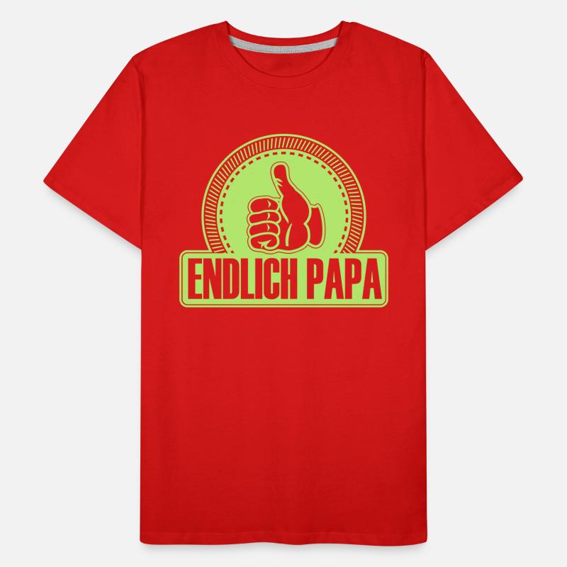 Enfin les pouces comme ça Papa up T-shirt bio Premium Homme
