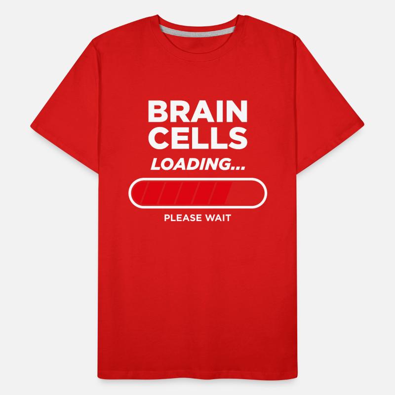 Brain Cells Loading Men's Premium Organic T-Shirt