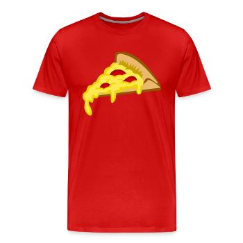 pizza pizzeria food essen restaurant62 - Männer Premium Bio T-Shirt - Rot - Vorne - Damien (186cm)