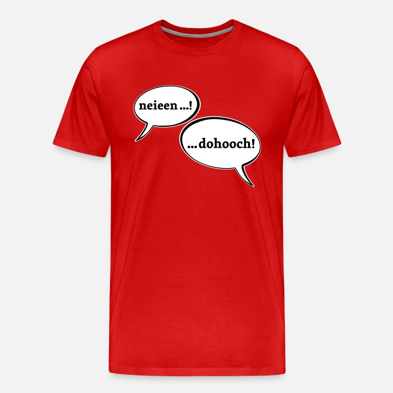 Diskussion - Männer Premium Bio T-Shirt - Rot