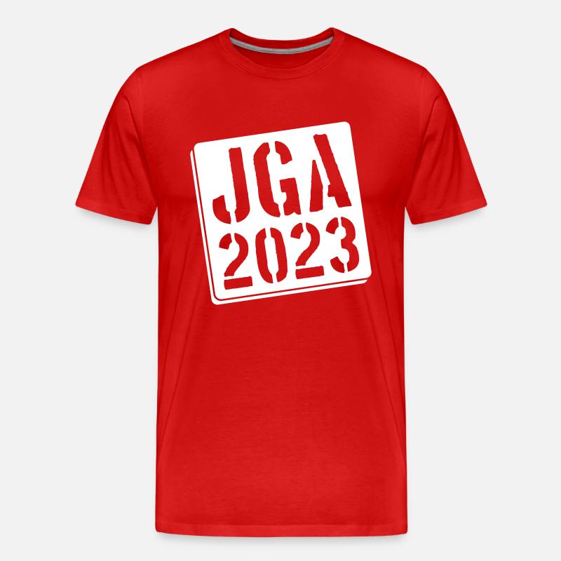 Jga 2023 Junggesellenabschied - Männer Premium Bio T-Shirt - Rot