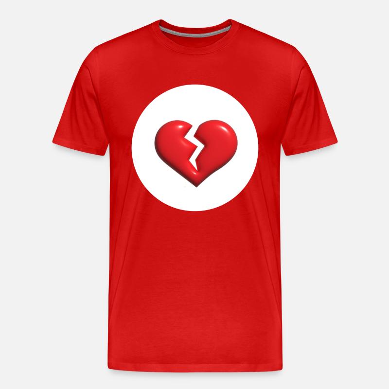 Glücksbärchis,kostüm,herz, zerbrochen - Männer Premium Bio T-Shirt - Rot