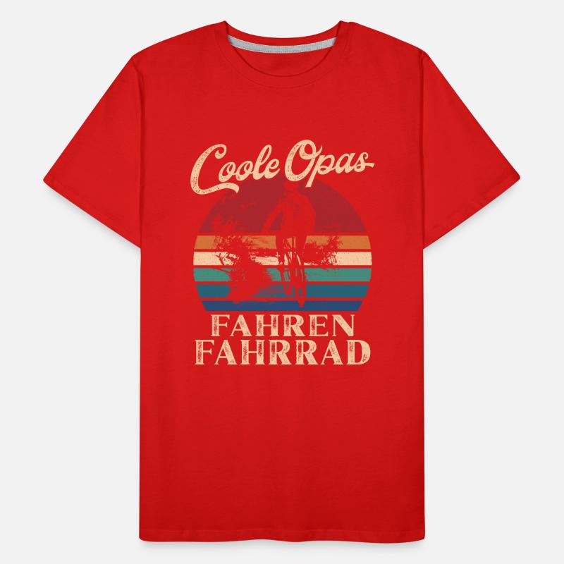 Cool Mpas Faisant Du Vélo Rétro Papy T-shirt bio Premium Homme