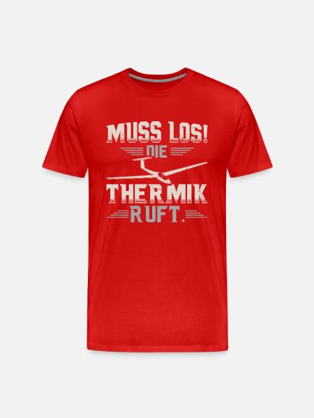 Planeur - T-shirt bio Premium Homme - rouge