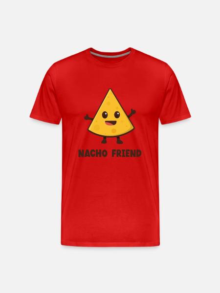 Nacho Friend - Men's Premium Organic T-Shirt - red
