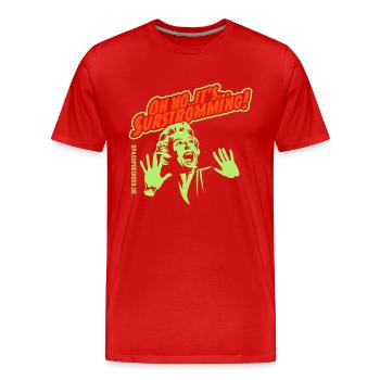 T-shirt Surströmming pour les fans de poissons puants - T-shirt bio Premium Homme - rouge - Devant - Damien (186cm)