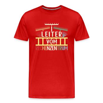 Leiter Vom Rechenzentrum Garten Hobbygärtner - Männer Premium Bio T-Shirt - Rot - Vorne - Damien (186cm)