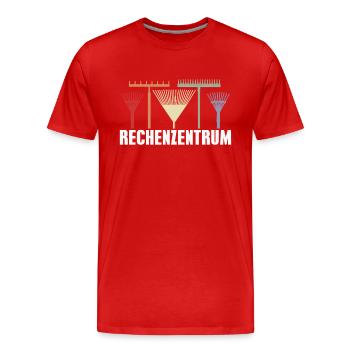 Rechenzentrum Gärtner Hobbygärtner Geschenk - Männer Premium Bio T-Shirt - Rot - Vorne - Damien (186cm)