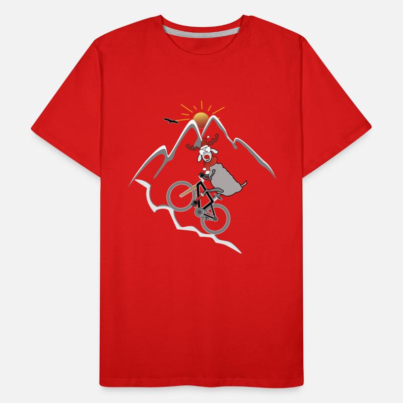 VTT de Noël T-shirt bio Premium Homme
