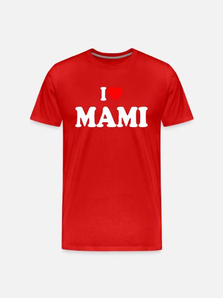 I love mami - Men's Premium Organic T-Shirt - red