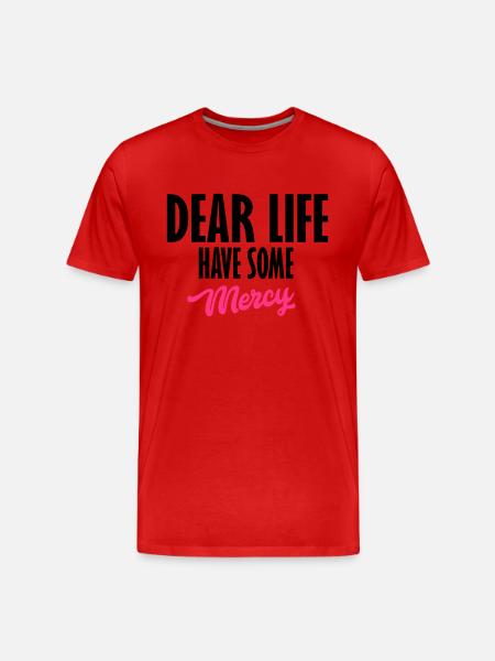 dear life - Men's Premium Organic T-Shirt - red