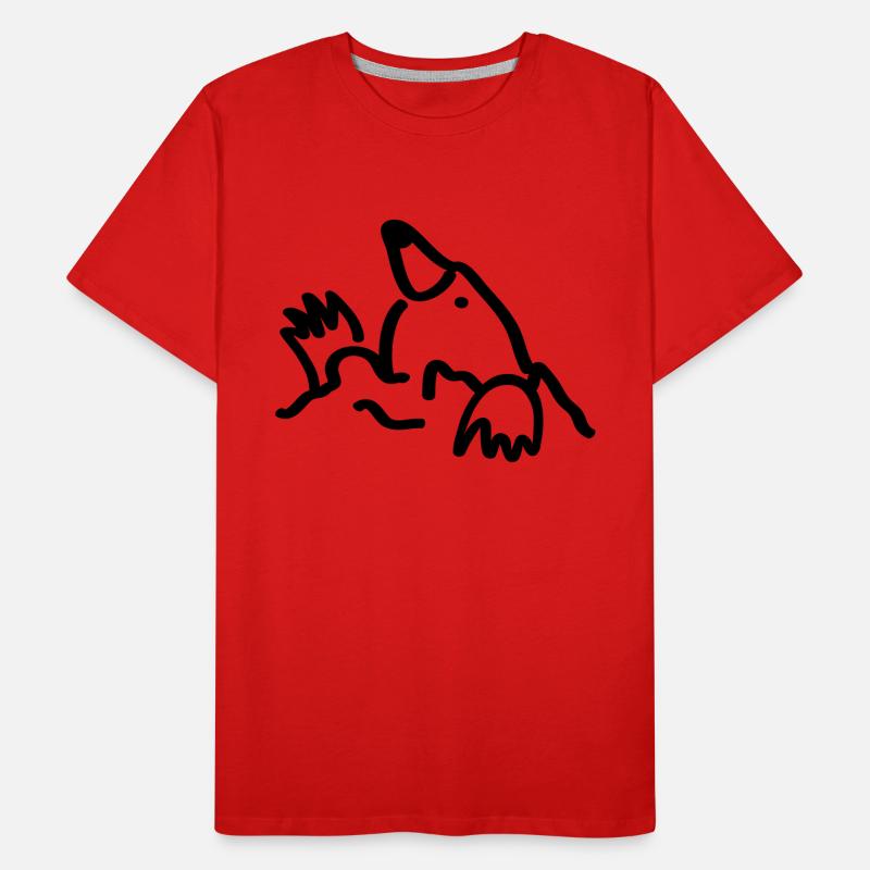 Maulwurf //Mole Männer Premium Bio T-Shirt