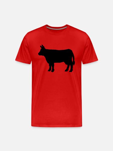 Bovin animaux - T-shirt bio Premium Homme - rouge