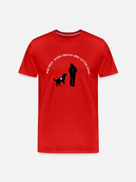 Rescue Dog - Men's Premium Organic T-Shirt - red