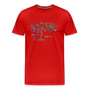 Skate - Men's Premium Organic T-Shirt - red - Front - Damien (186cm)