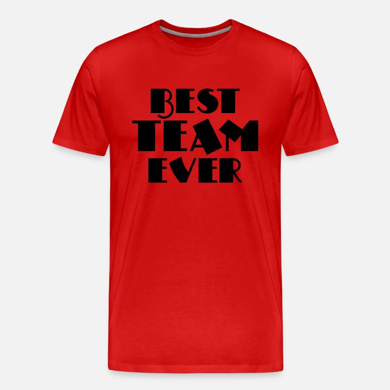 Best Team ever - Männer Premium Bio T-Shirt - Rot
