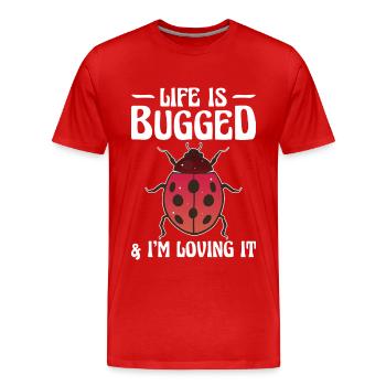 Insekten - Männer Premium Bio T-Shirt - Rot - Vorne - Damien (186cm)
