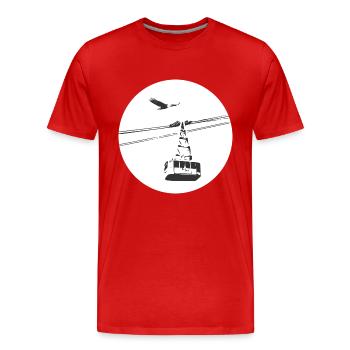 Gondola with eagle black - Men's Premium Organic T-Shirt - red - Front - Damien (186cm)