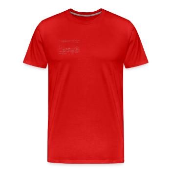 Geburstagsgeschenk für Mathe Fans - Männer Premium Bio T-Shirt - Rot - Vorne - Damien (186cm)