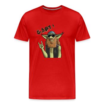 Gast rider - T-shirt bio Premium Homme - rouge - Devant - Damien (186cm)