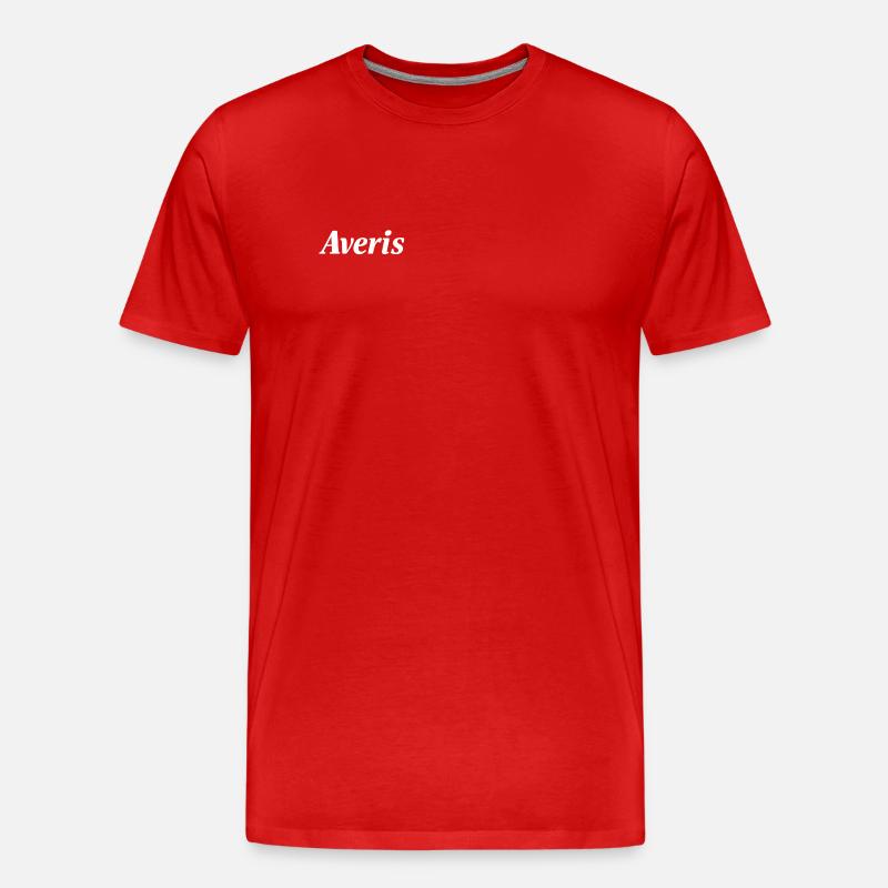 Averis Pullover  - Männer Premium Bio T-Shirt - Rot