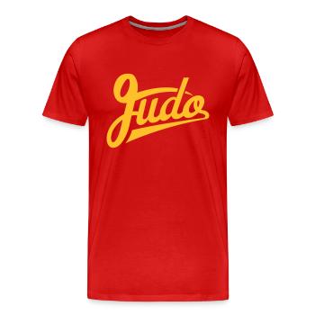 Judo - Männer Premium Bio T-Shirt - Rot - Vorne - Damien (186cm)