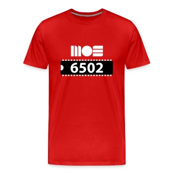 MOS 6502 CPU Nerd - Männer Premium Bio T-Shirt - Rot - Vorne - Damien (186cm)