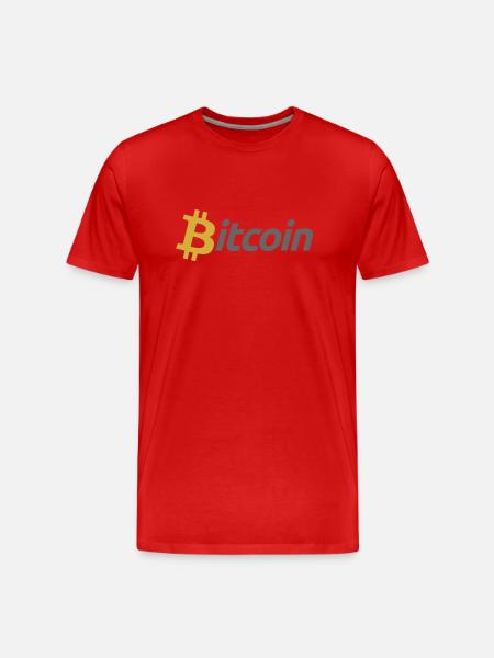 Bitcoin - Men's Premium Organic T-Shirt - red