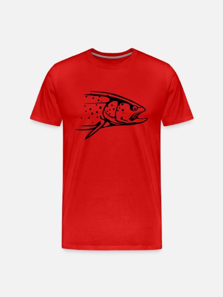 truite - T-shirt bio Premium Homme - rouge