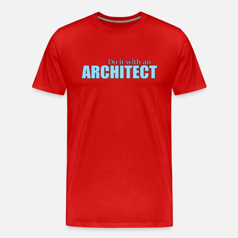 ARCHITECT - Männer Premium Bio T-Shirt - Rot