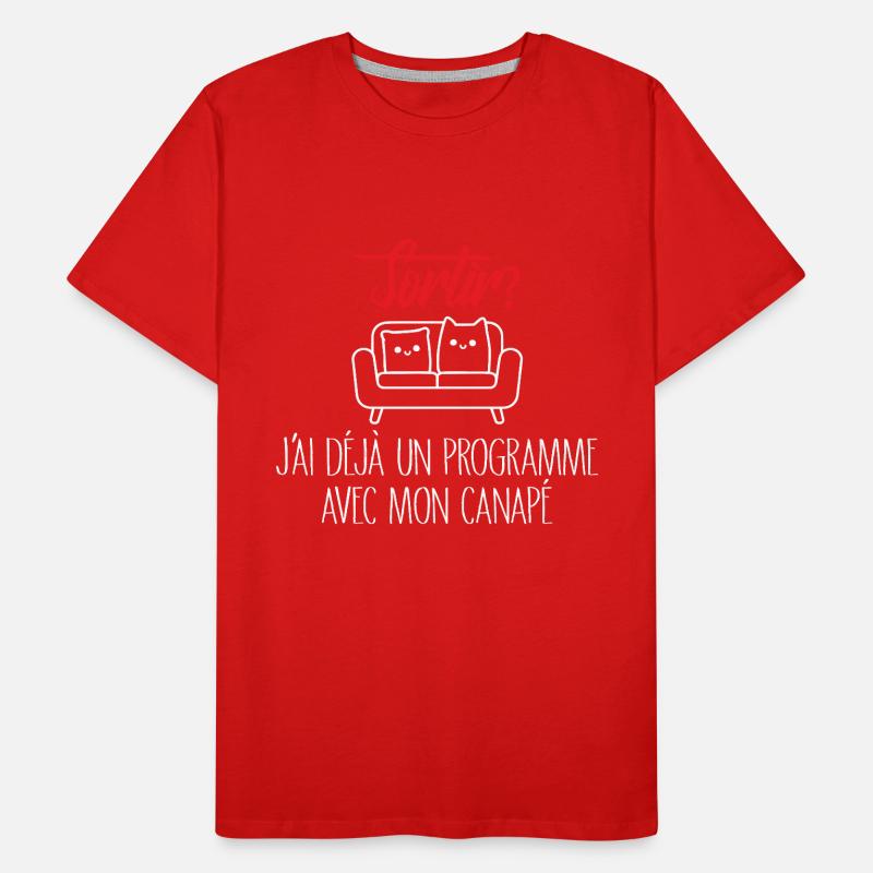 Go out? Nap Sofa Program Men's Premium Organic T-Shirt