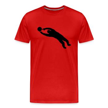 garde-but - T-shirt bio Premium Homme - rouge - Devant - Damien (186cm)