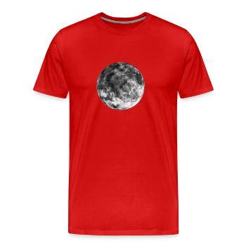 Der Mond - Männer Premium Bio T-Shirt - Rot - Vorne - Damien (186cm)