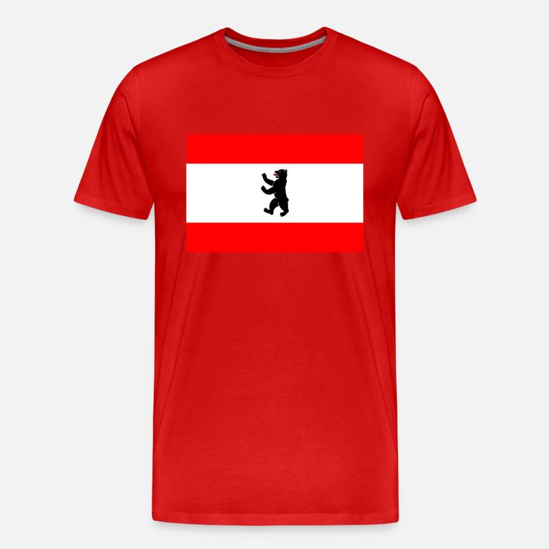 Berlin - Männer Premium Bio T-Shirt - Rot