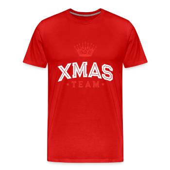 Xmas-teamet - Organic T-shirt Ekologisk premium-T-shirt herr - röd - Fram - Damien (186cm)