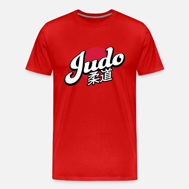 Judo - Männer Premium Bio T-Shirt - Rot