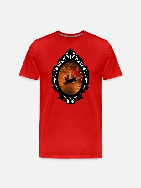 Die Magie Venedigs - Männer Premium Bio T-Shirt - Rot