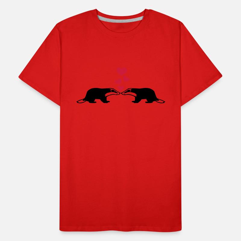 Dachs Männer Premium Bio T-Shirt