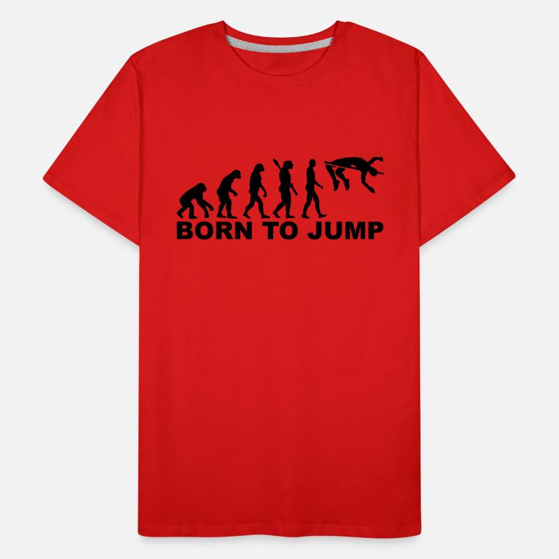 Evolution High jump Men's Premium Organic T-Shirt