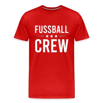 Équipe de football - T-shirt bio Premium Homme - rouge - Devant - Damien (186cm)