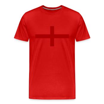 angleterre - T-shirt bio Premium Homme - rouge - Devant - Damien (186cm)