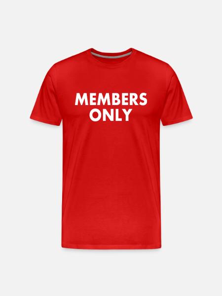 Members only - Men's Premium Organic T-Shirt - red