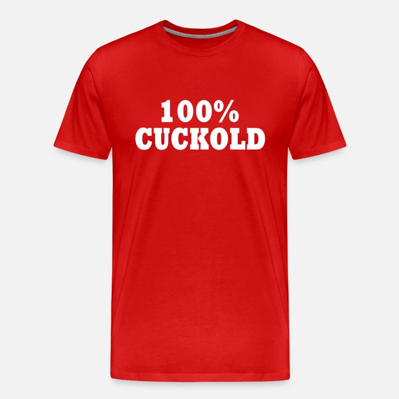 cuckold - Männer Premium Bio T-Shirt - Rot