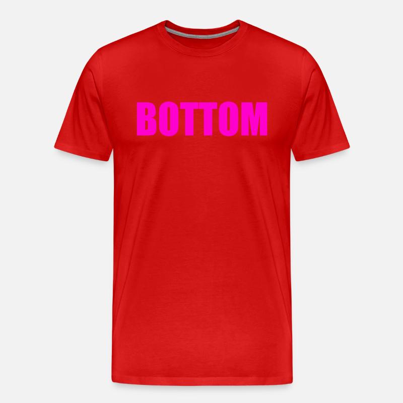 Bottom - Männer Premium Bio T-Shirt - Rot