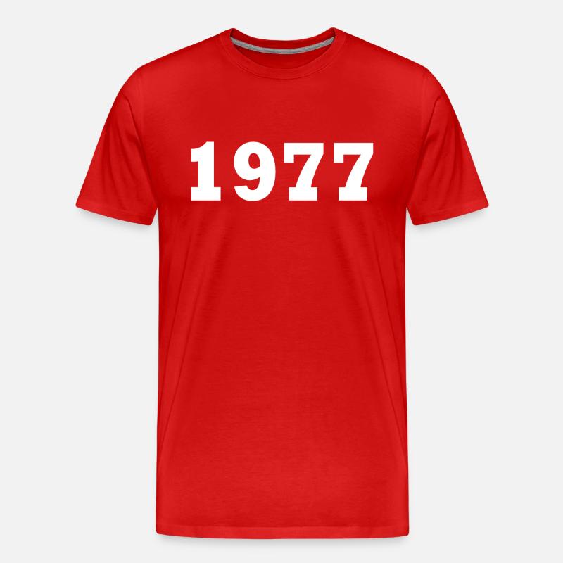 1977 - Männer Premium Bio T-Shirt - Rot