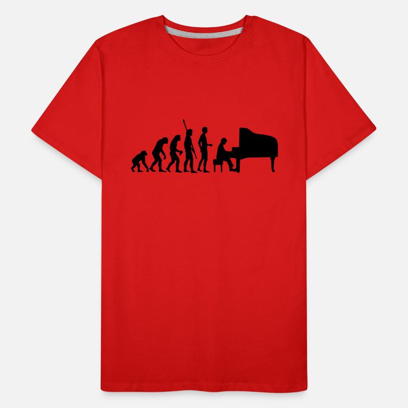evolution_pianist Men's Premium Organic T-Shirt