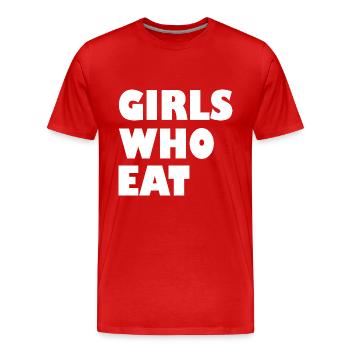 Girls who eat - Männer Premium Bio T-Shirt - Rot - Vorne - Damien (186cm)