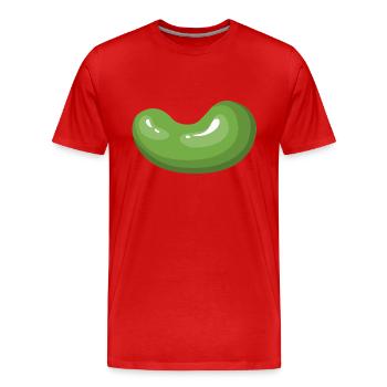 haricots légume légumes de haricots de vegetables18 - T-shirt bio Premium Homme - rouge - Devant - Damien (186cm)